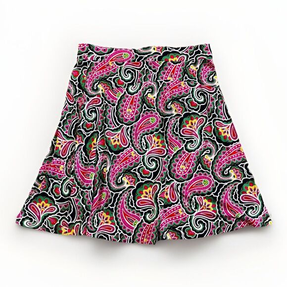 Boden Skirt Women's Size 6 US, 10 UK Multicolored Paisley Print Stretch Band - Picture 1 of 7